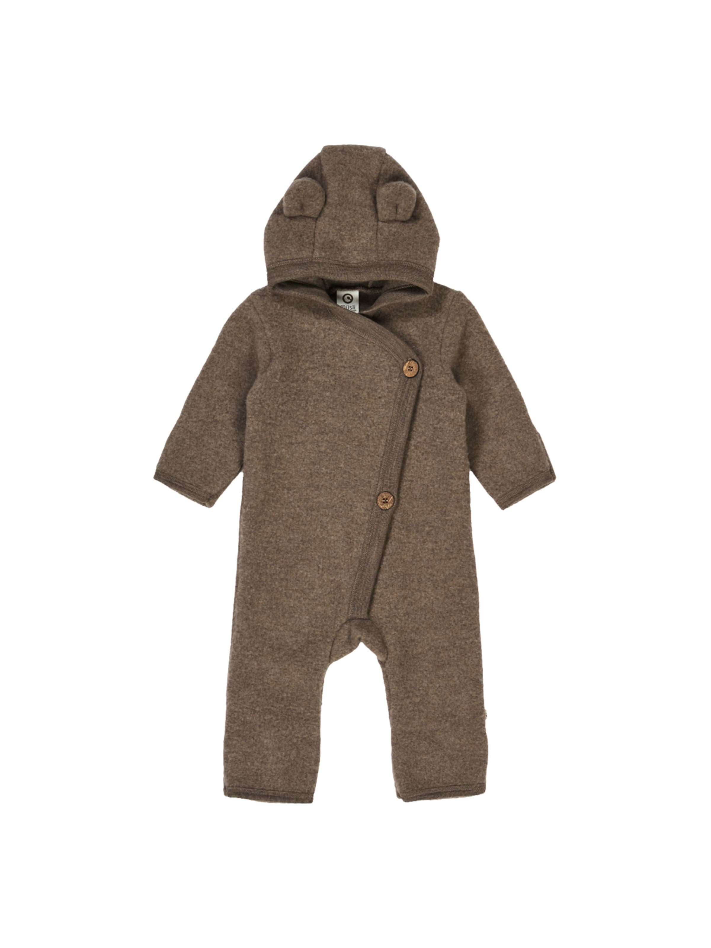 Müsli by GREEN COTTON Overall in Braun: Vorderseite