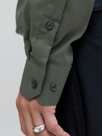 JACK & JONES Comfort fit Button Up Shirt 'blaparker' in Green