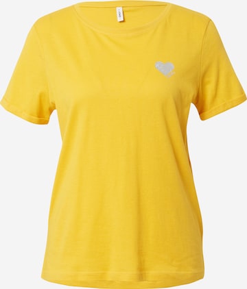 T-shirt 'KITA' ONLY en jaune : devant