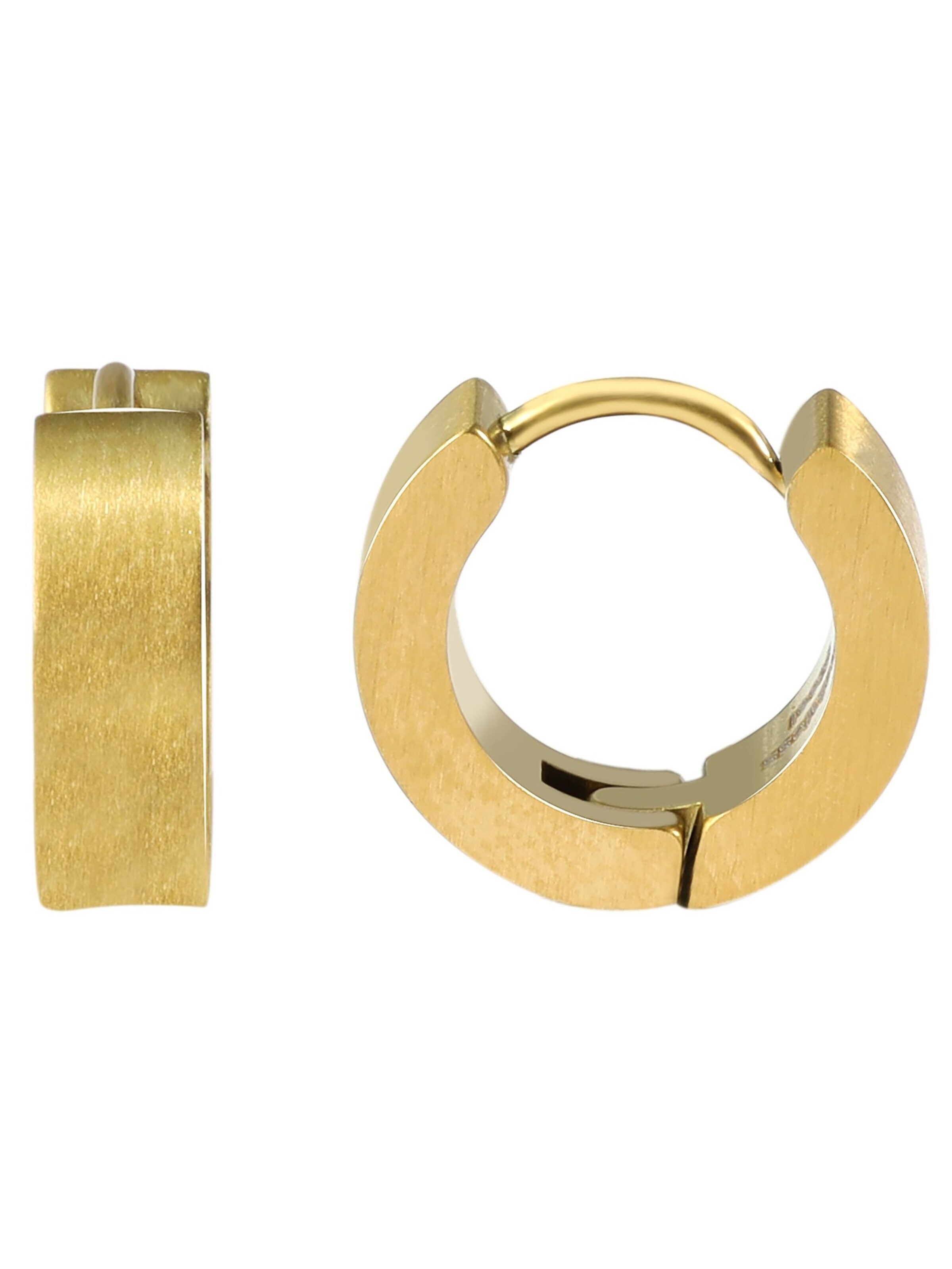 Akzent Ohrringe 'Erik, langlebig'‌‌ in Gold: Vorderseite