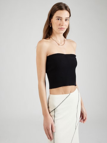 Noisy may Knitted Top 'CHICKA' in Black: front