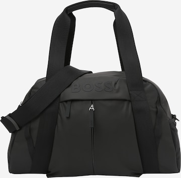 Borsa weekend 'Stormy' di BOSS Black in nero: frontale