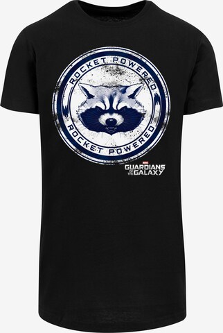 T-Shirt 'Marvel Guardians Of The Galaxy Rocket Powered' F4NT4STIC en noir : devant
