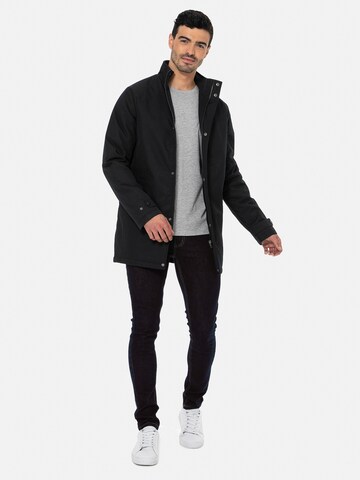 Threadbare Tussenparka 'Broxburn' in Zwart