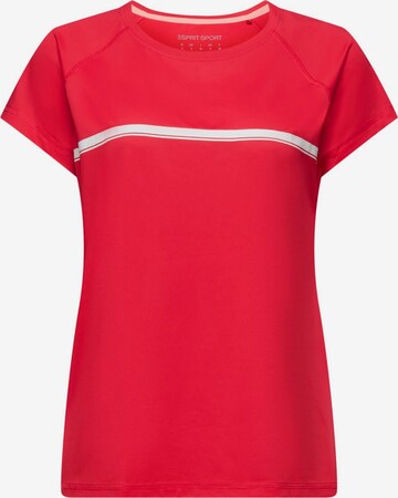 ESPRIT Functioneel shirt in Rood: voorkant