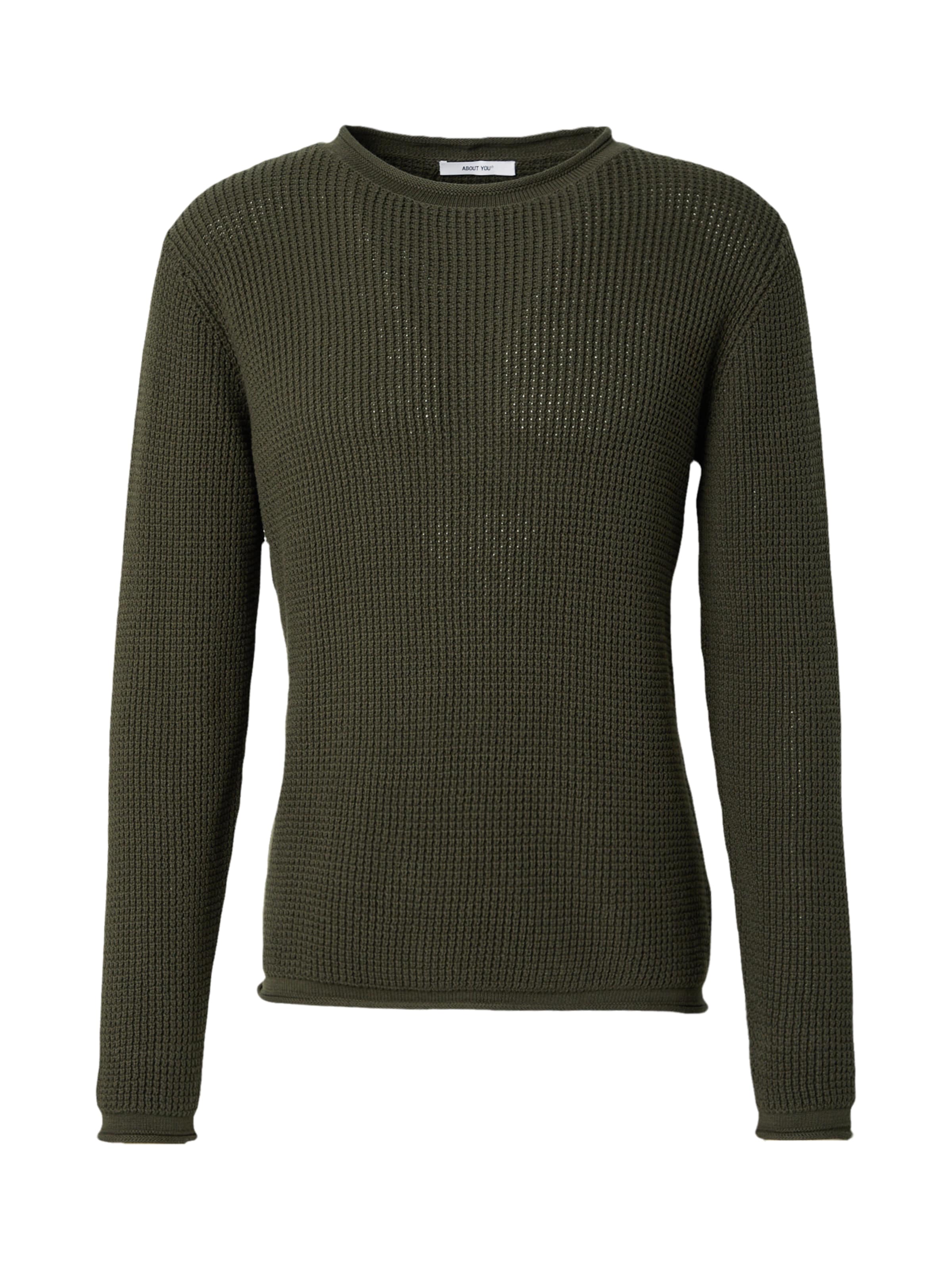 ABOUT YOU Sweater 'Carlos' in Green: front