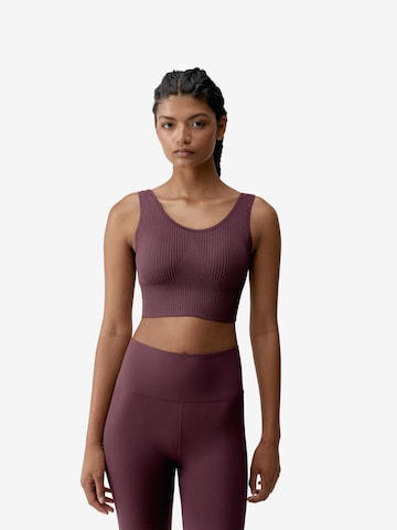 Haut de sport ' Flow ' Born Living Yoga en rouge : devant