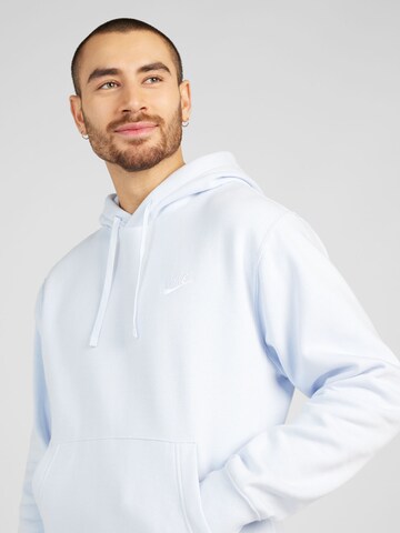 Nike Sportswear Rovný strih Mikina 'Club Fleece' - Modrá