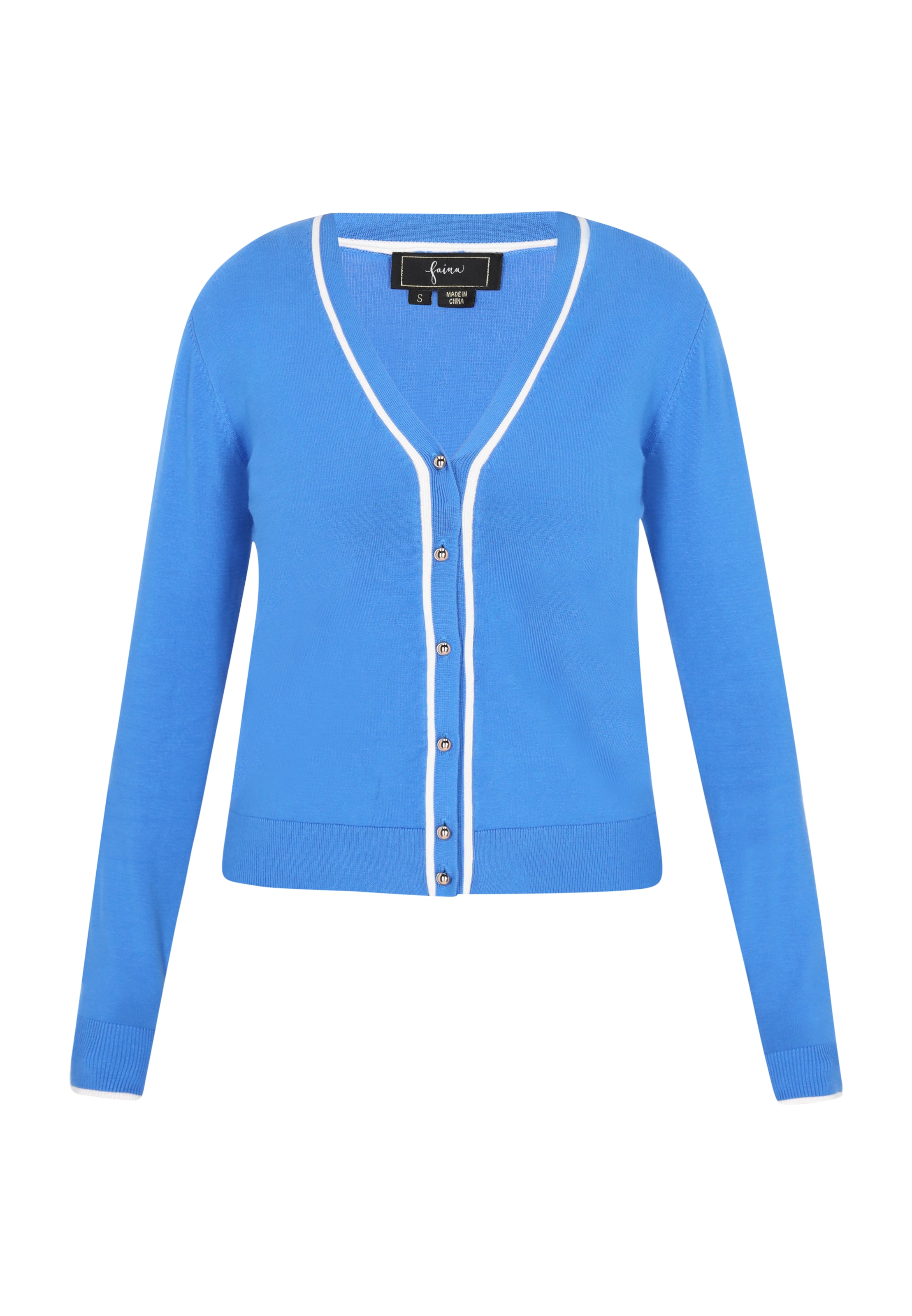 Giacchetta 'Fashion Look' faina di colore azzurro / bianco, Visualizzazione prodotti