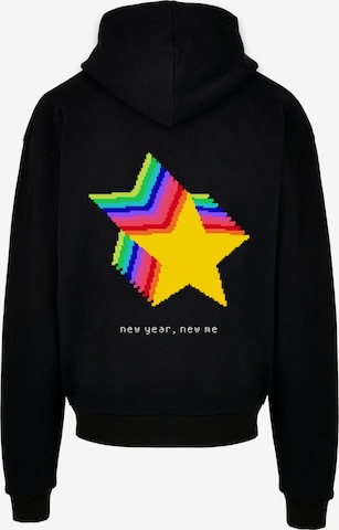 Pull-over 'SIlvester Party Happy People Only' F4NT4STIC en noir