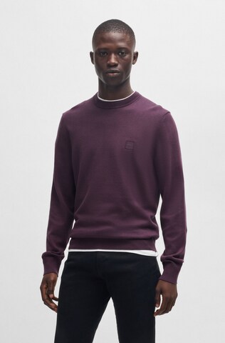 BOSS Pullover in Lila: Vorderseite