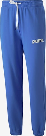 PUMA Tapered Broek in Blauw: voorkant