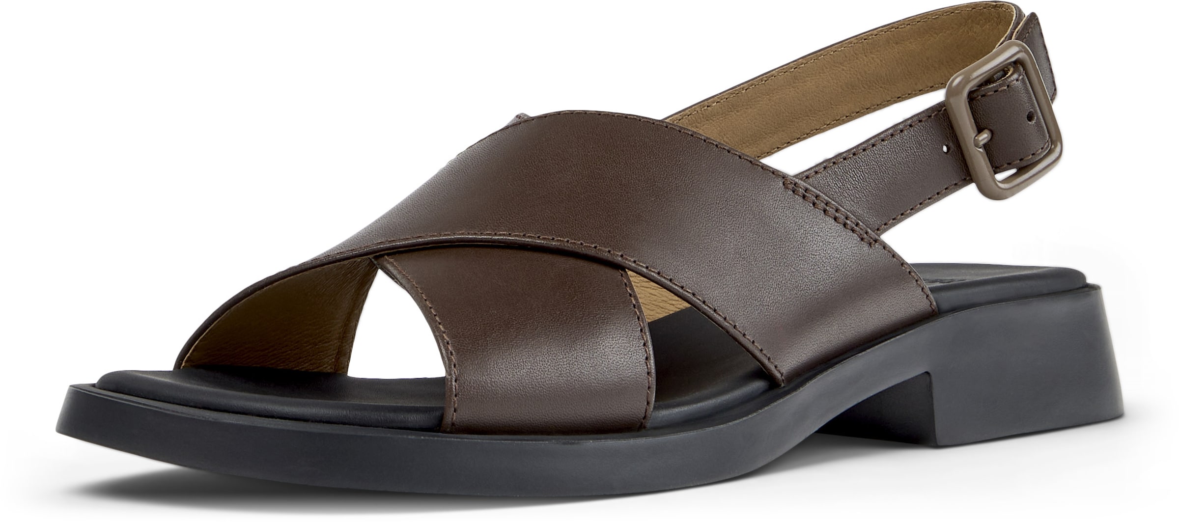 Sandalo con cinturino 'Dana' di CAMPER in marrone: frontale