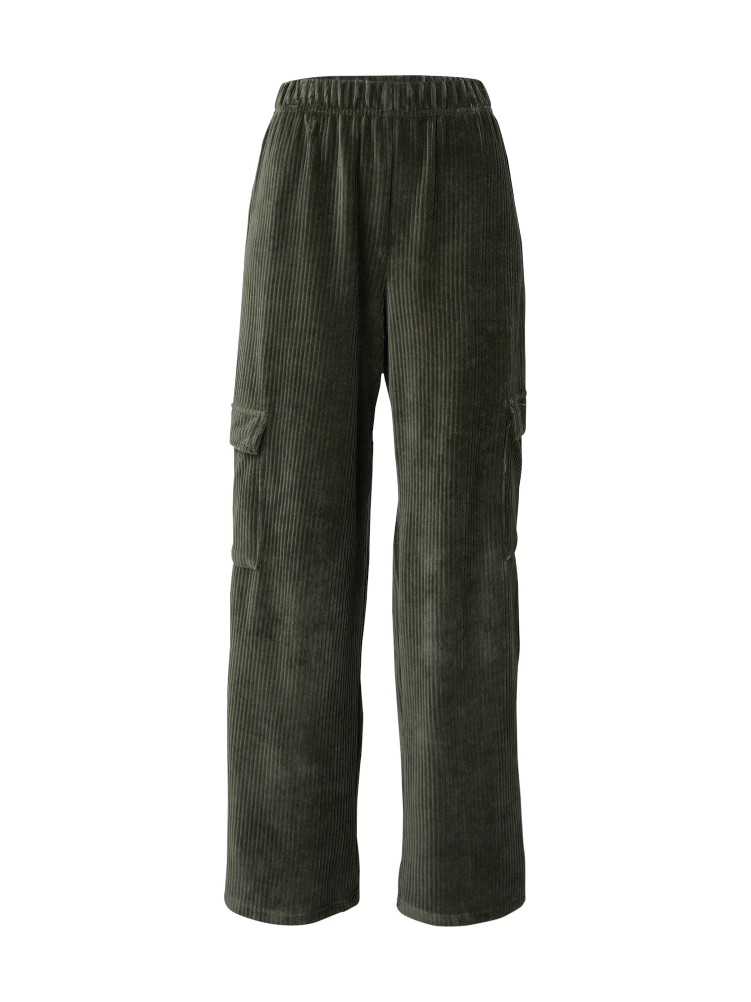 ONLY Wide leg Cargo Pants 'ONLCOSY' in Green: front
