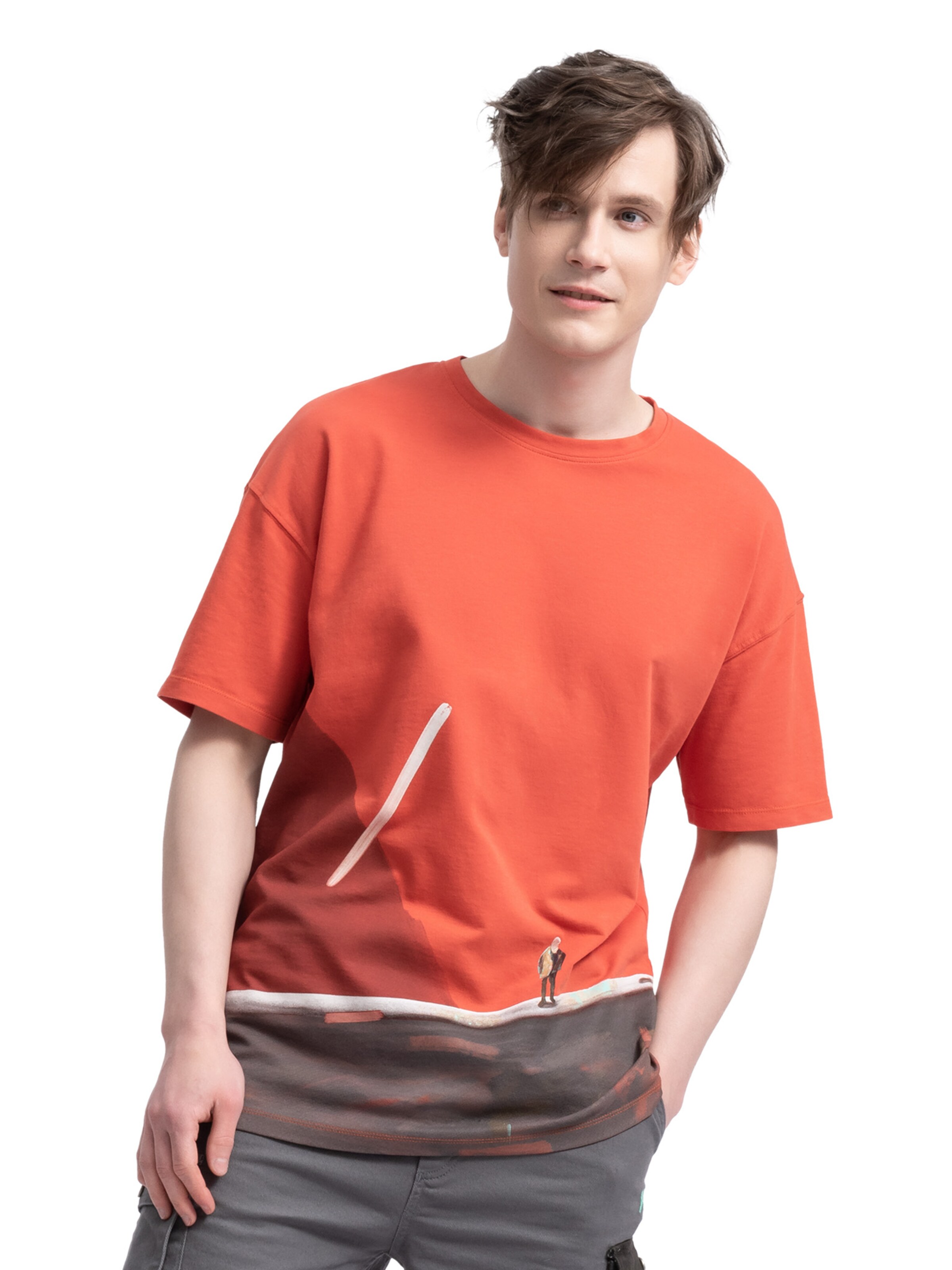 Kaft Shirt in Orange: front