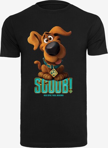 F4NT4STIC Shirt 'Puppy Scooby' in Zwart: voorkant