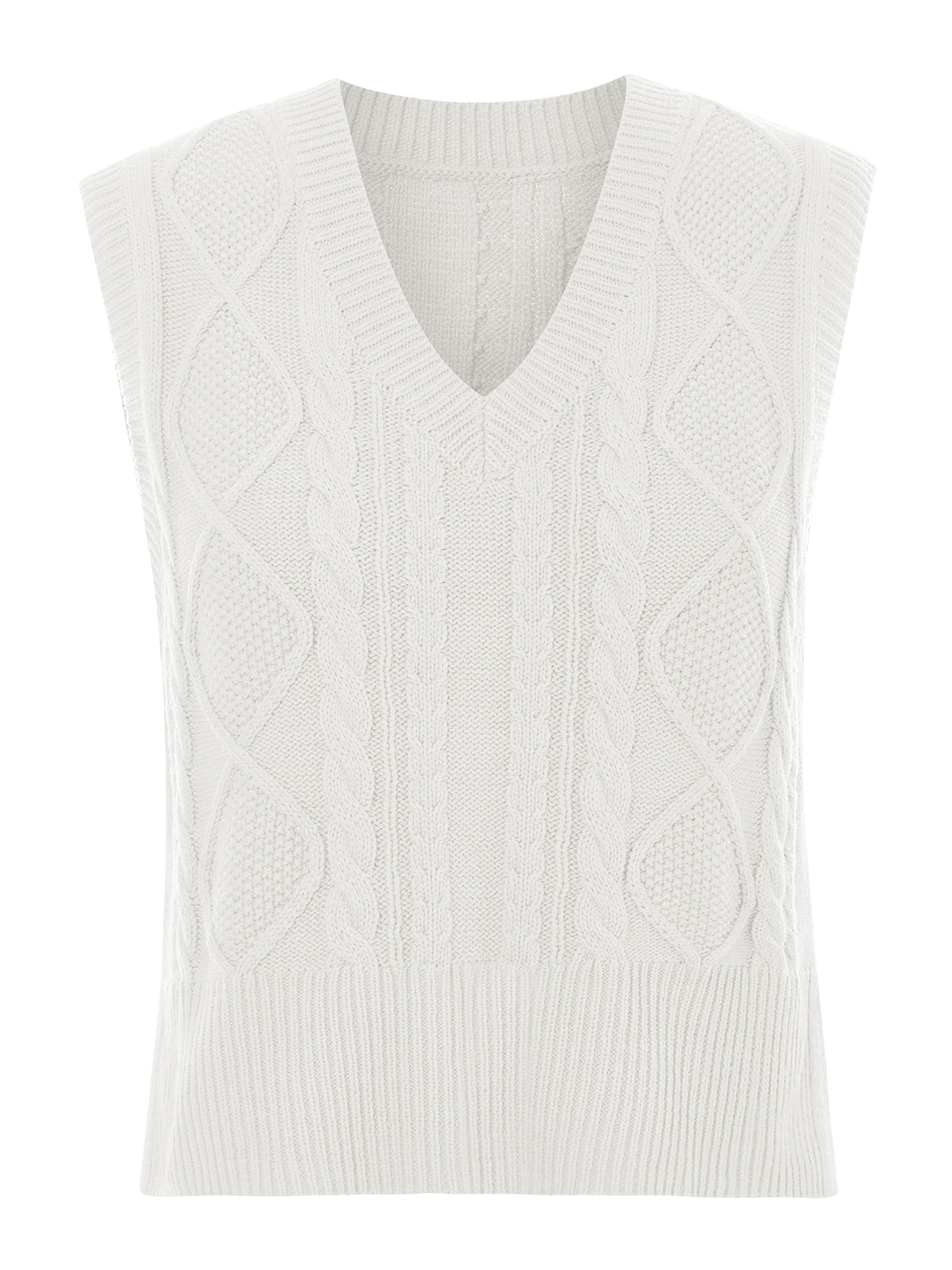 Pull-over Imily Bela en blanc : devant
