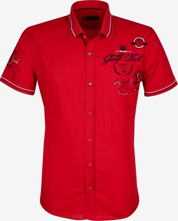 Leif Nelson Shirt in Rood: voorkant
