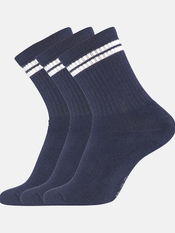 Chaussettes Copenhagen Bamboo en bleu : devant