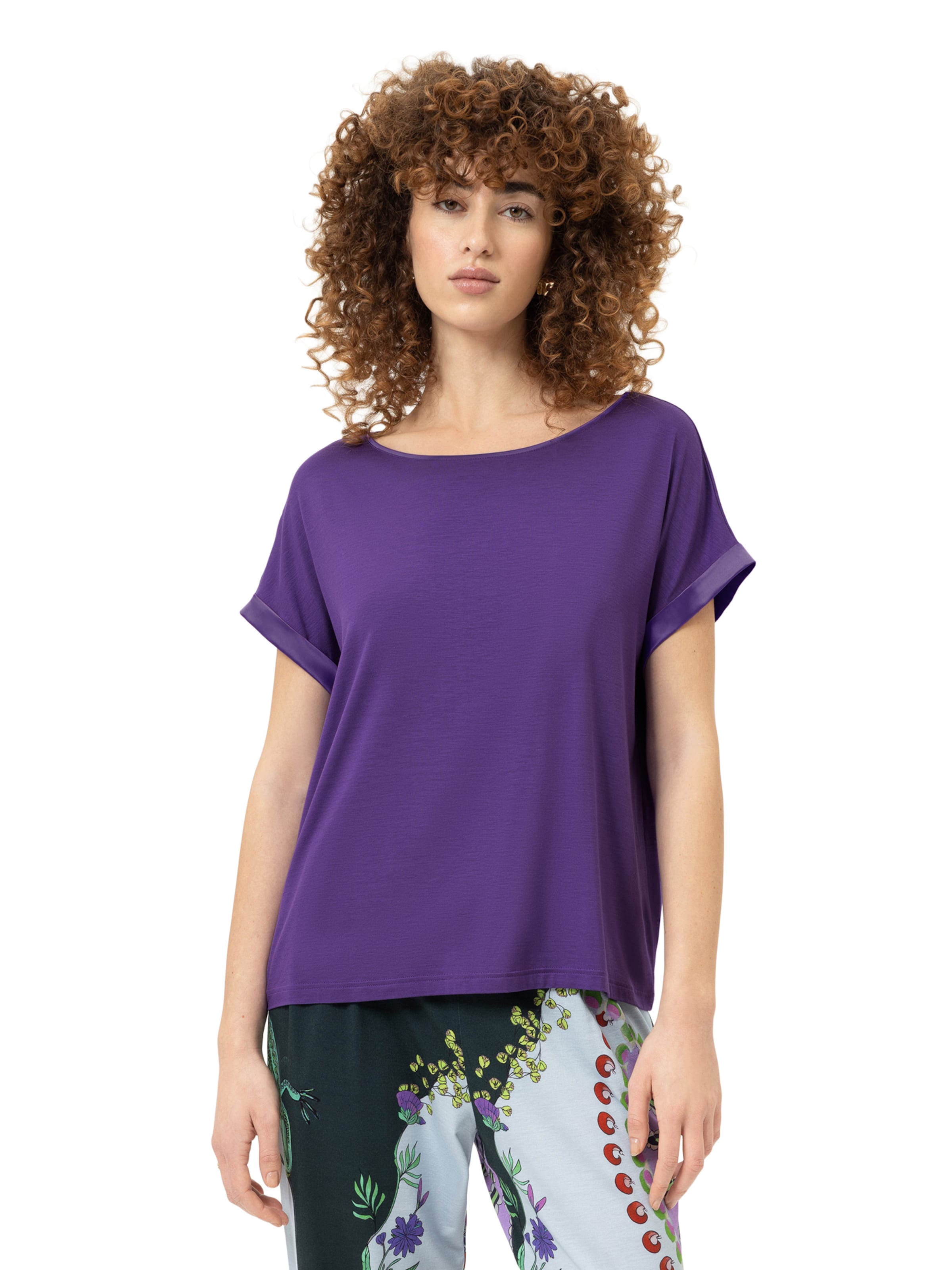 Mey Pajama shirt 'Pure Chic' in Purple: front