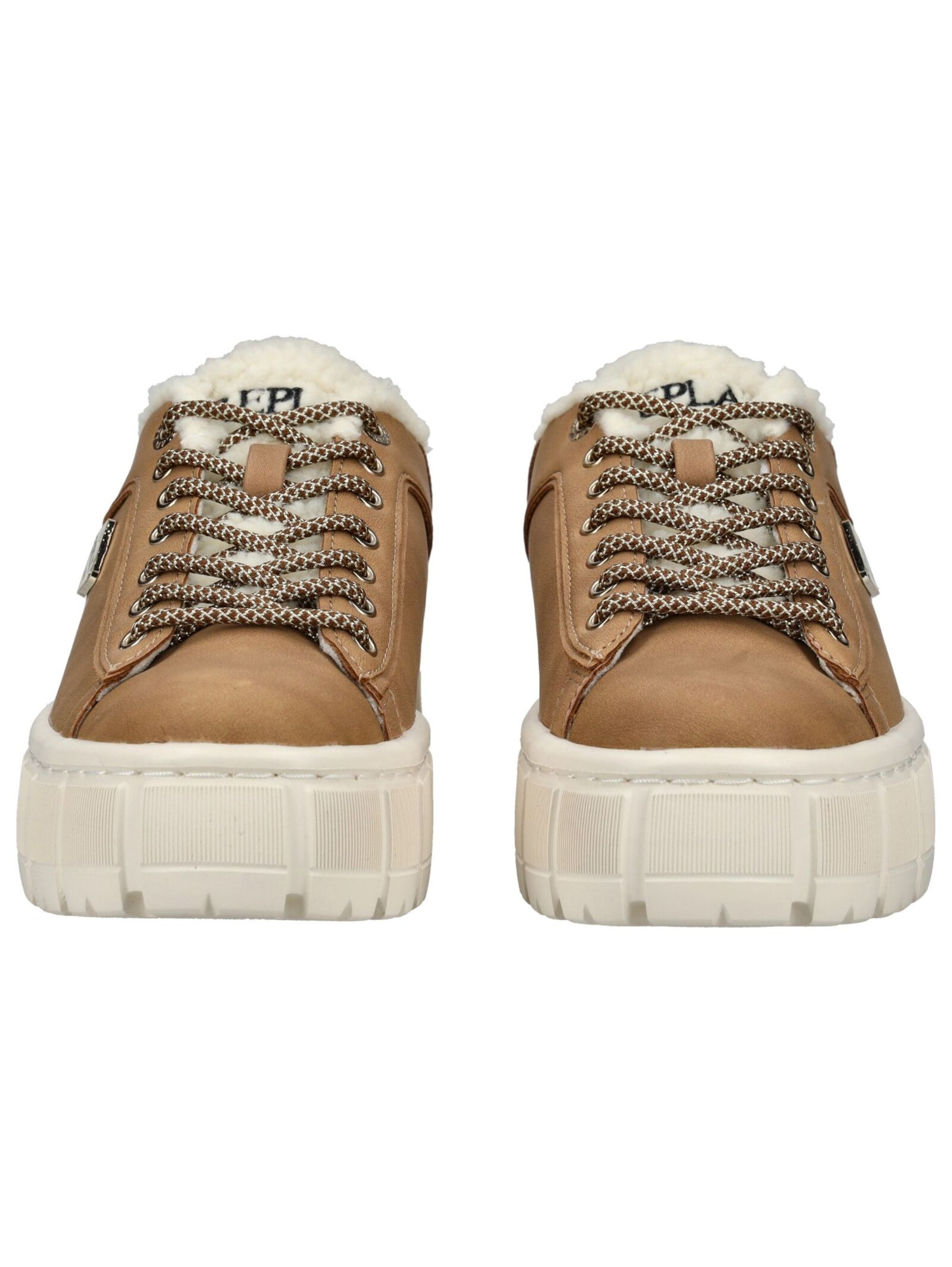 REPLAY High-Top Sneakers in Beige