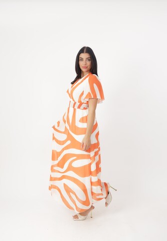 Elara Summer dress in Orange