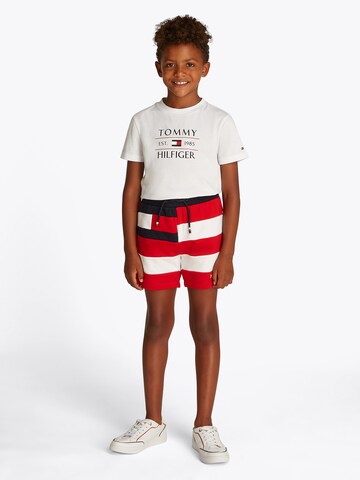 TOMMY HILFIGER Regular Trousers in Red: front