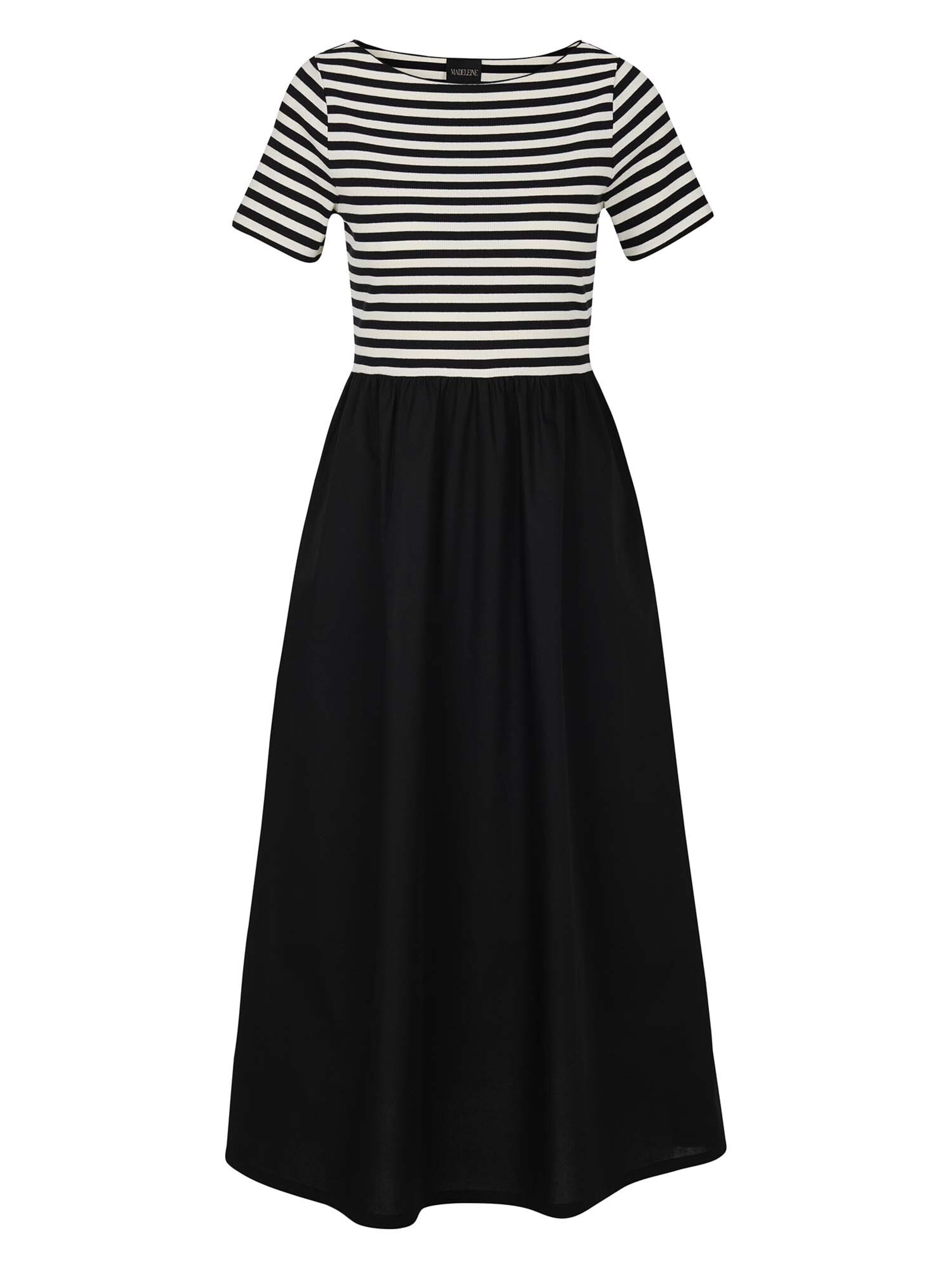 MADELEINE Jurk in Zwart: voorkant