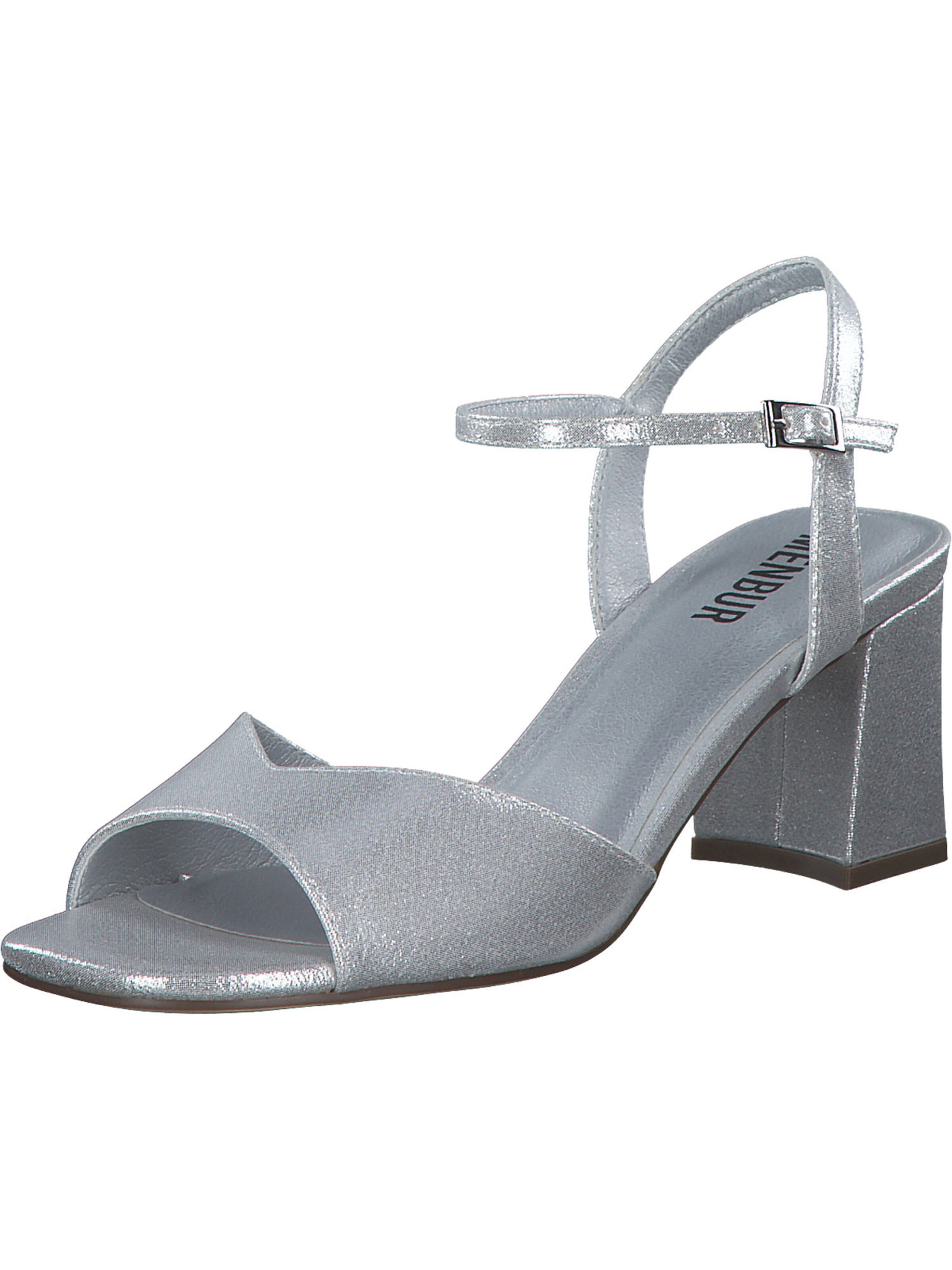 MENBUR Sandals '25600' in Silver: front