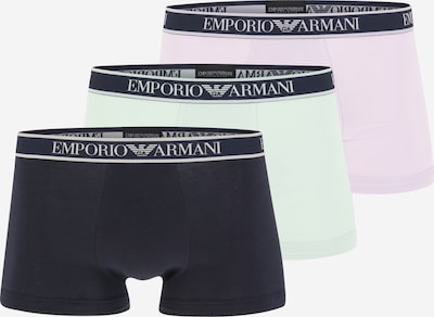 Boxeri Emporio Armani pe bej deschis / bleumarin / verde mentă / mov liliachiu, Vizualizare produs