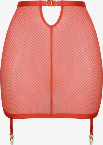 WHITE RVBBIT Strumpfhalter 'First Love' in Rot: Vorderseite