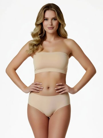 Shapetape Thong 'Naadloze String' in Beige: front