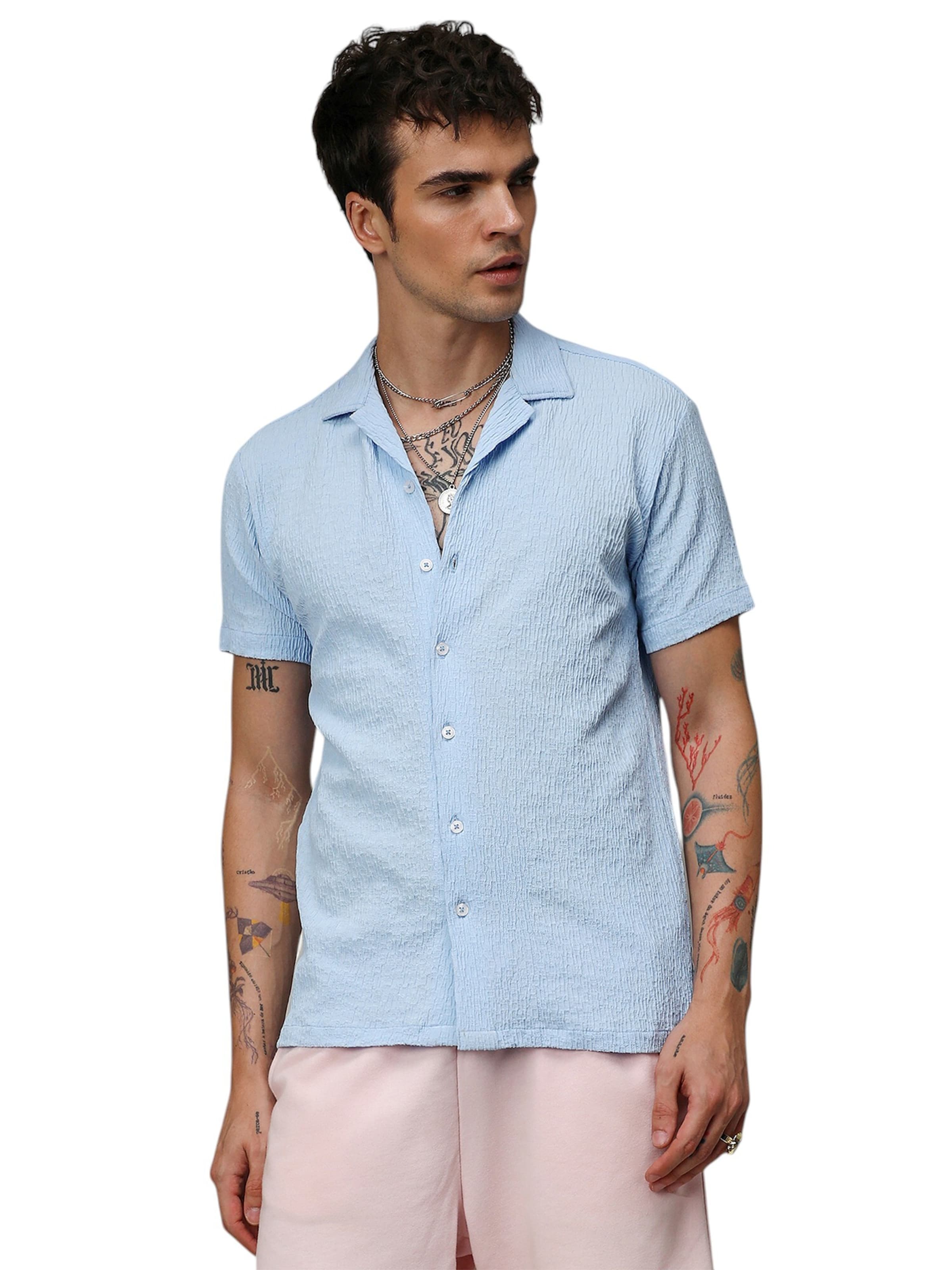 Regular fit Camicia 'Sydne' di Campus Sutra in blu: frontale