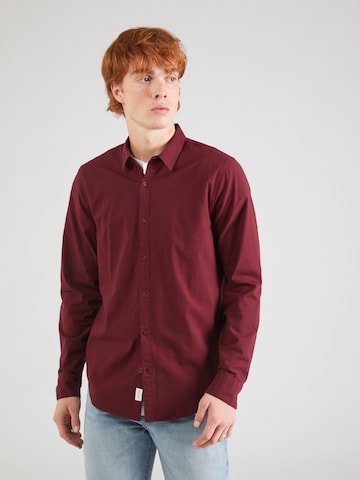 HOLLISTER Regular fit Overhemd 'EMEA' in Rood: voorkant