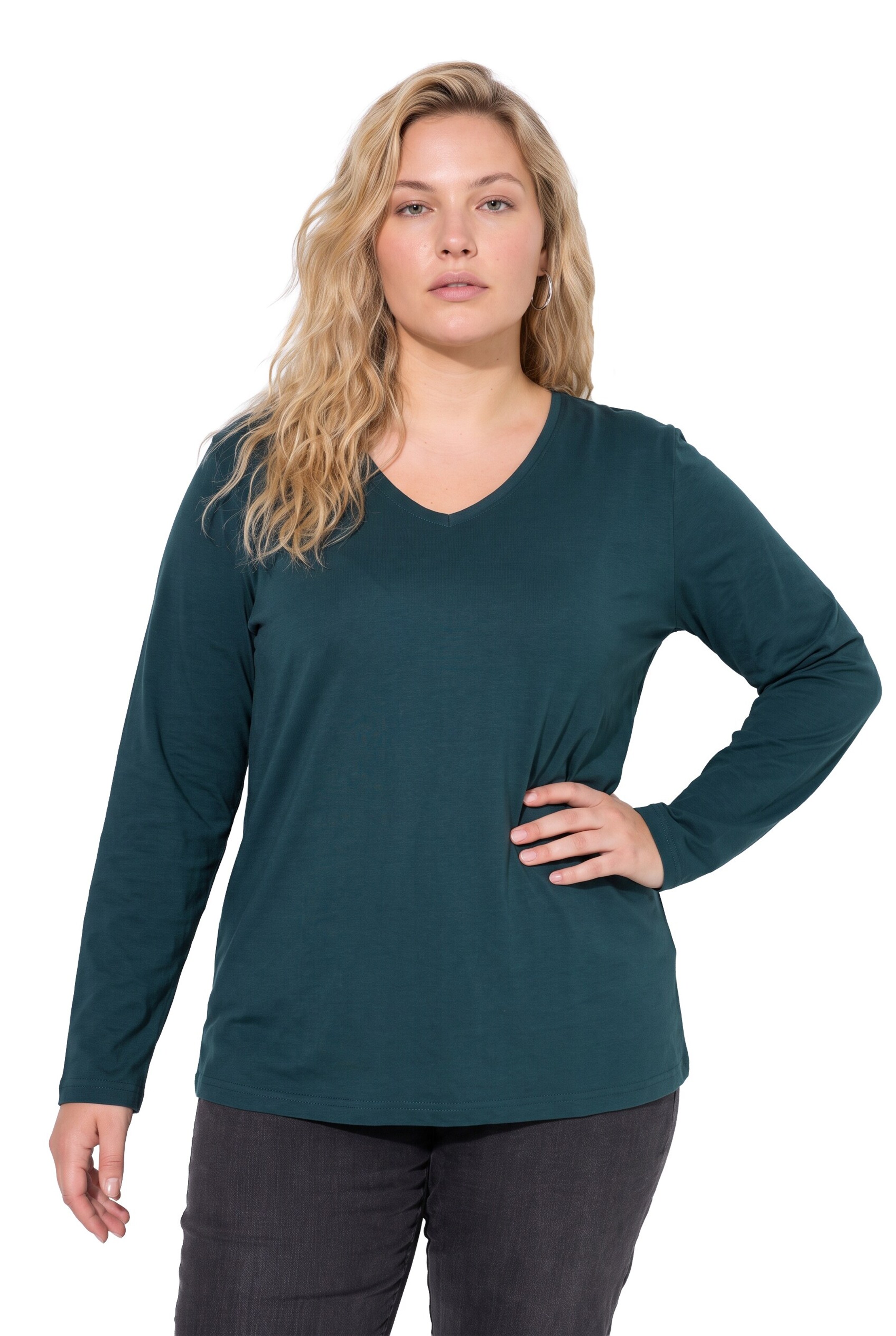 Ulla Popken Shirt in Green: front