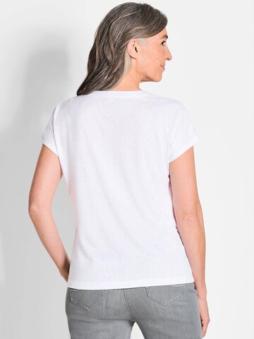 Goldner Shirt in Wit