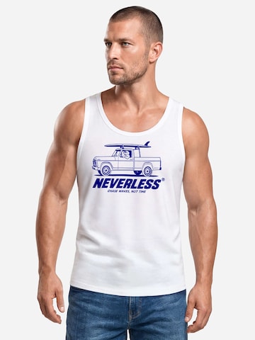 Neverless Shirt 'Surf Dog'‌‌‌‌‌‌ in Weiß