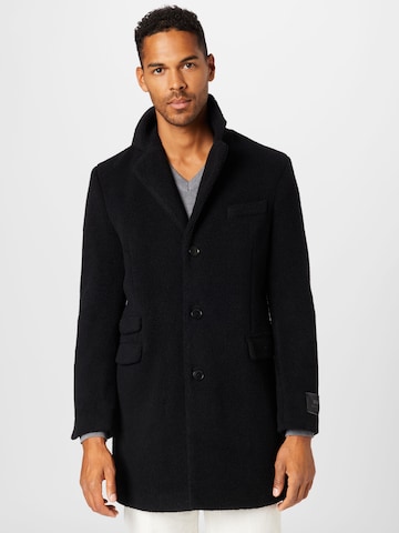 DRYKORN Between-Seasons Coat in Black: front