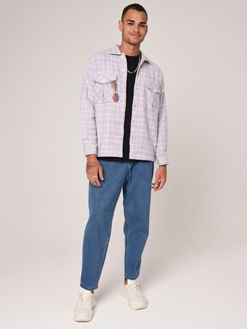 Antioch Regular fit Button Up Shirt in Purple