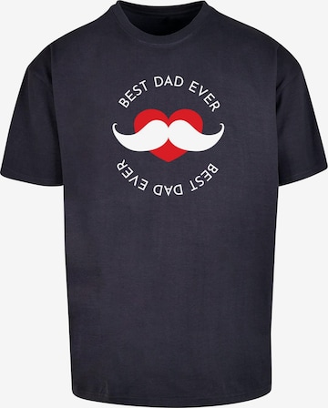 Merchcode T-Shirt 'Fathers Day - Best Dad' in Blau: predná strana