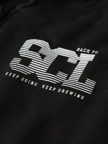 NAME IT - Sudadera con cremallera en negro