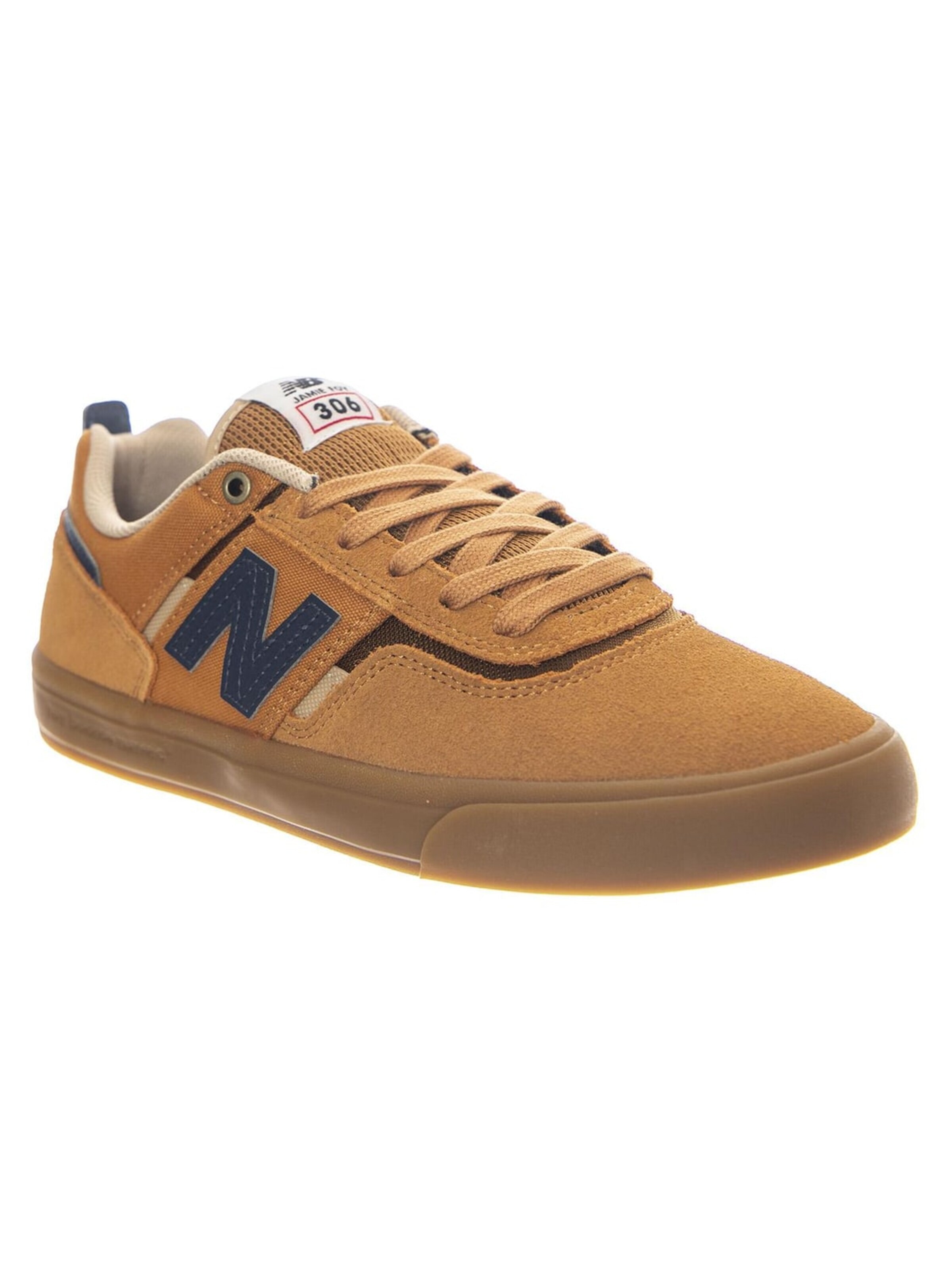 new balance Athletic lace-up shoe 'Numeric NM306TNB Brown Suede/Mesh' in Brown: front