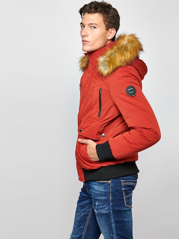KOROSHI Winter jacket 'Jägerin Jägerin' in Red