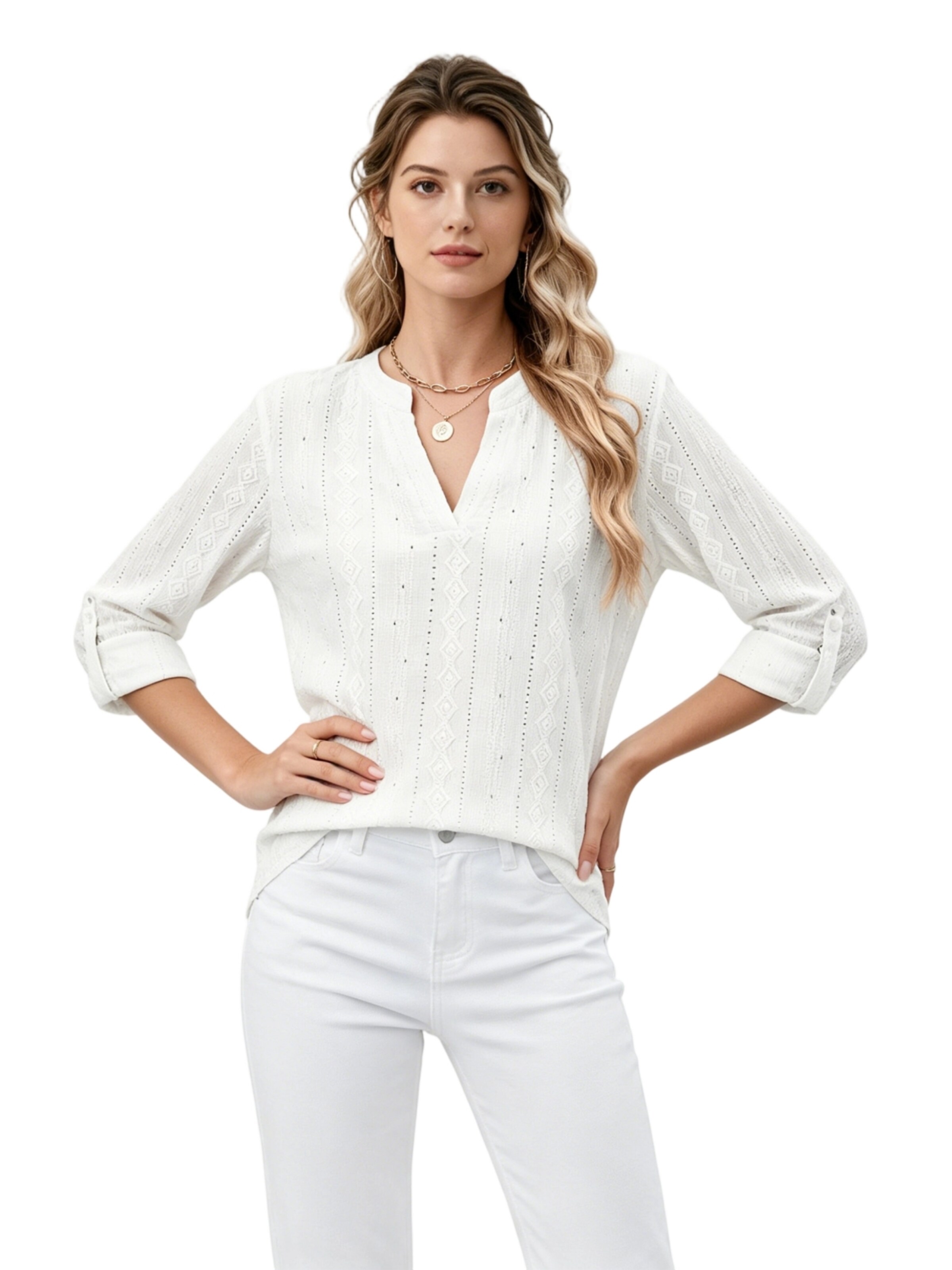 Yesfashion Bluse‌‌‌‌‌‌‌‌‌ in Weiß