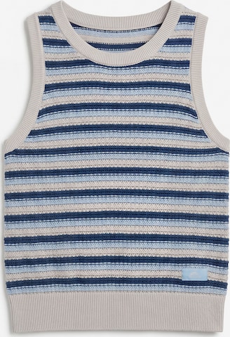 Pegador - Top de punto 'Parma' en azul: frente