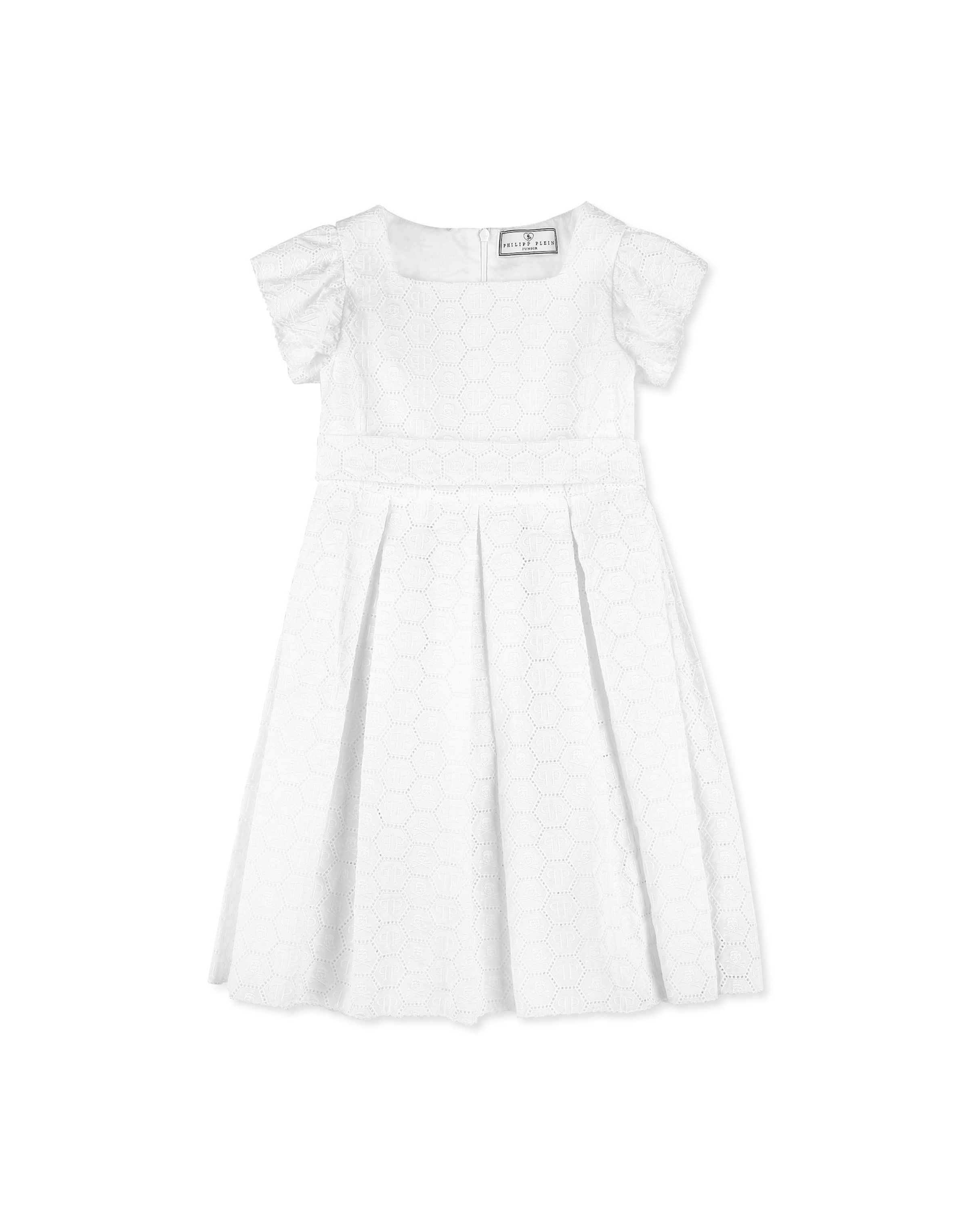 Philipp Plein - Vestido em branco: frente