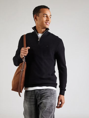 MUSTANG Pullover 'Everett' i sort: forside
