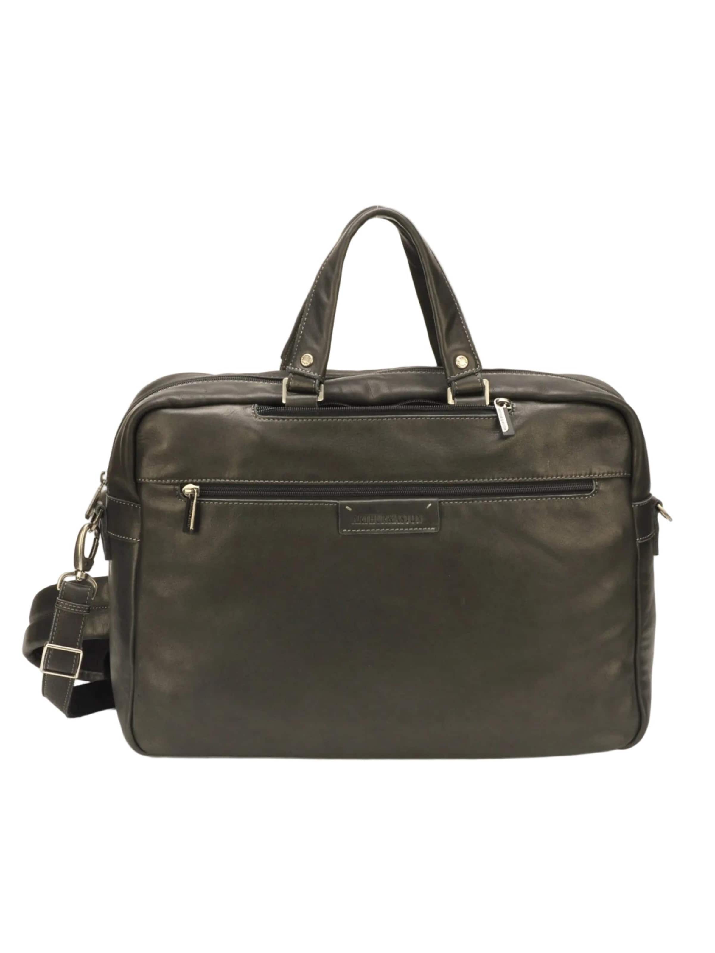 Arthur & Aston Aktentas 'Arthur & Aston Porte Document Homme Noir' in Zwart: voorkant