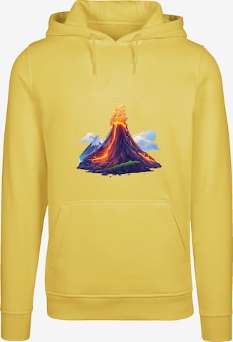 F4NT4STIC Sweatshirt 'Vulkanausbruch' in Geel: voorkant