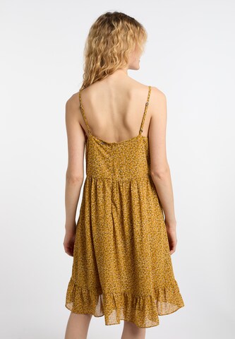 DreiMaster Vintage - Vestido de verano en amarillo